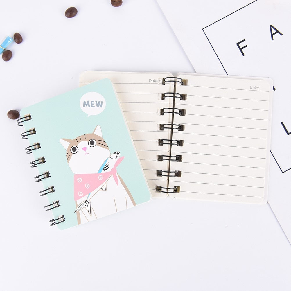 Cute Cat Rabbit Notebook Cartoon Panda Bear Coil