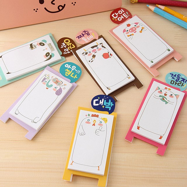 Cute Notebook Memo Pads animal Cartoon Diary