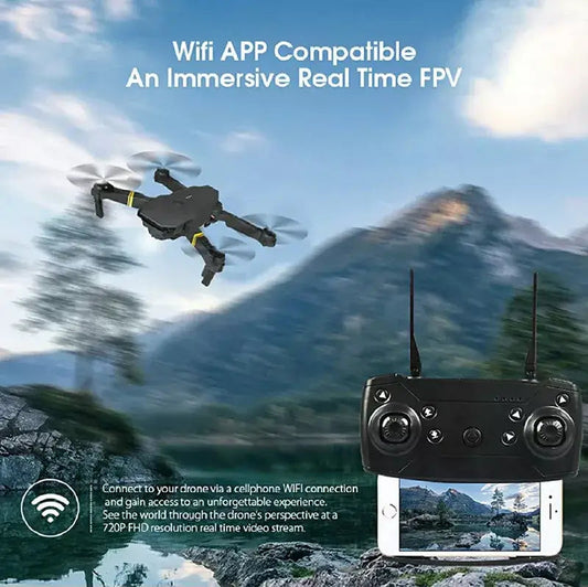 4K HD Dual Camera RC FPV WiFi Portable Wide Angle Foldable Quadcopter