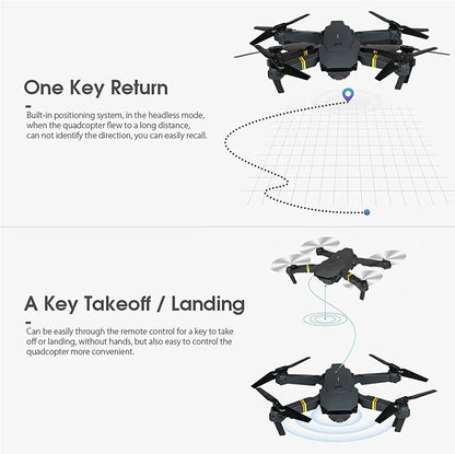 4K HD Dual Camera RC FPV WiFi Portable Wide Angle Foldable Quadcopter