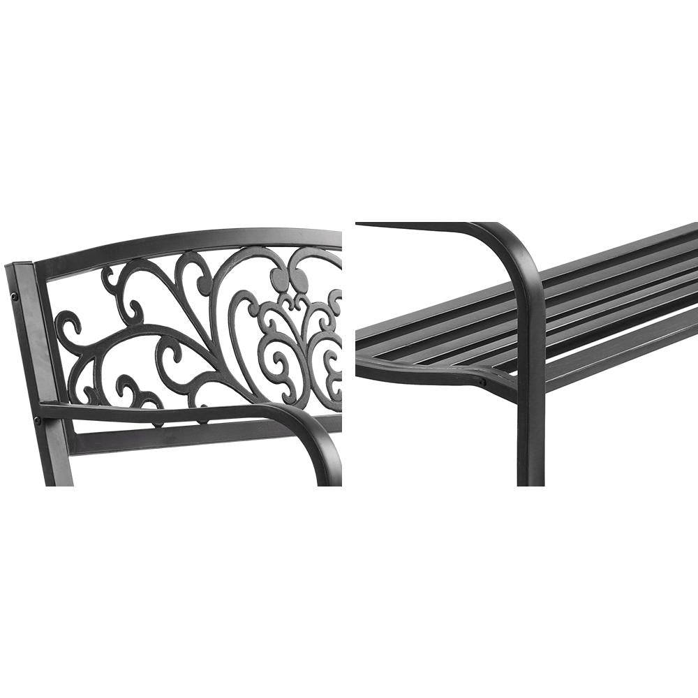 Gardeon Outdoor Garden Bench Seat Steel Outdoor Furniture 3 Seater