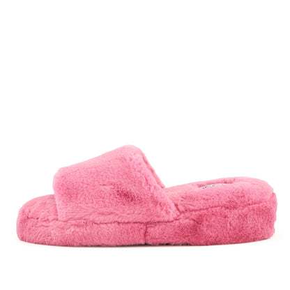 Women's Geneva Faux Fur Slipper Coral