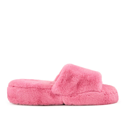 Women's Geneva Faux Fur Slipper Coral