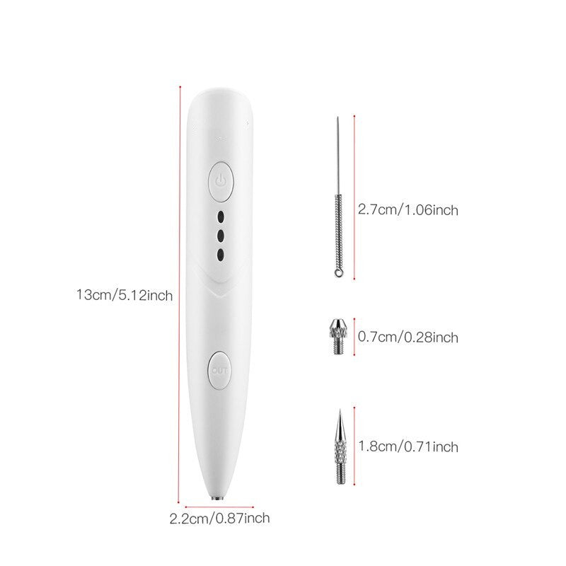 Electric Mini Laser Pen Tattoo Mole Removal Machine Face Care Skin Tag