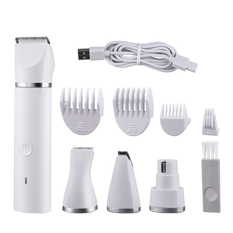 4 In 1 Multifunction Dog Hair Cutter Professional Pet Nail Polisher