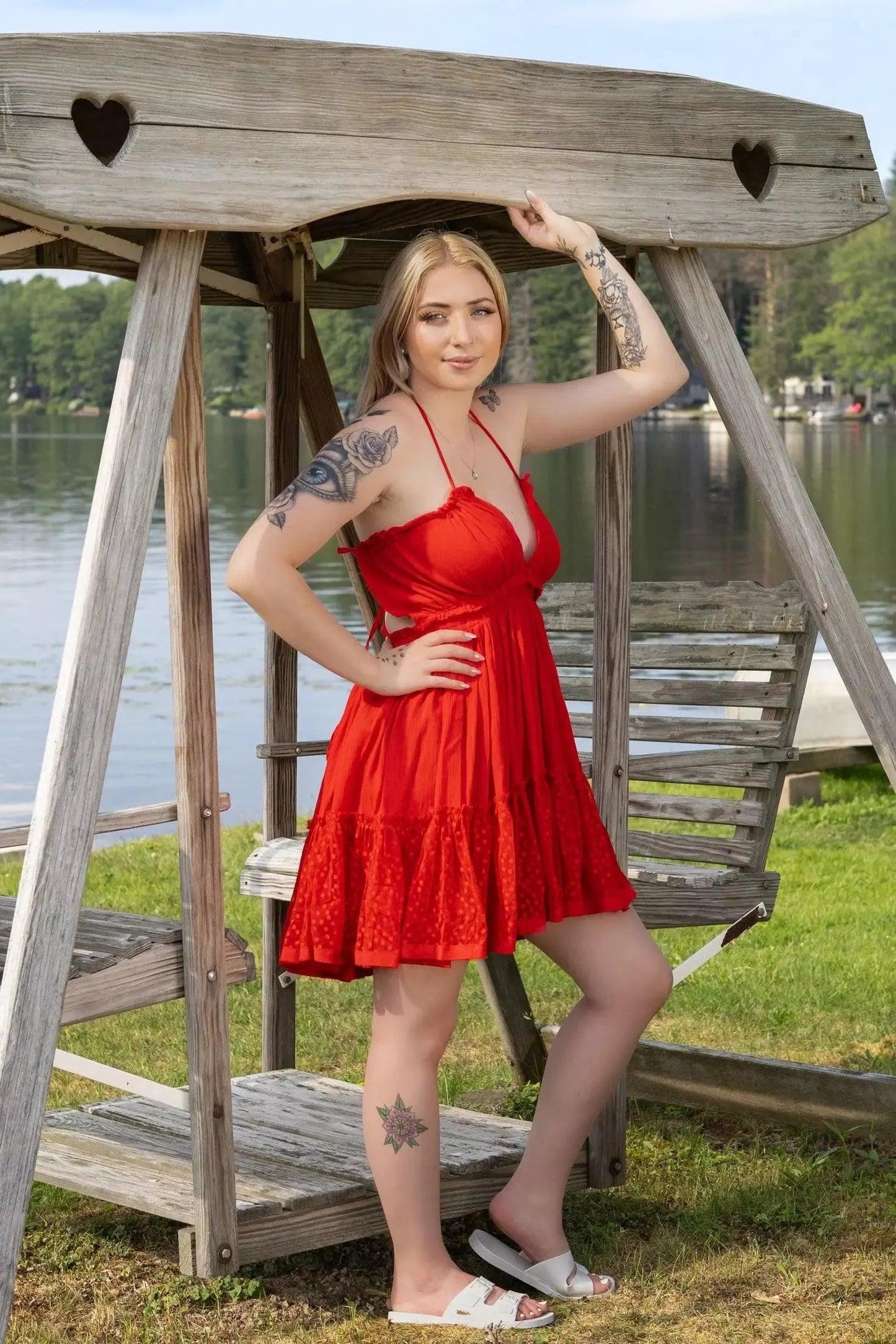 Halter Open Back Dress