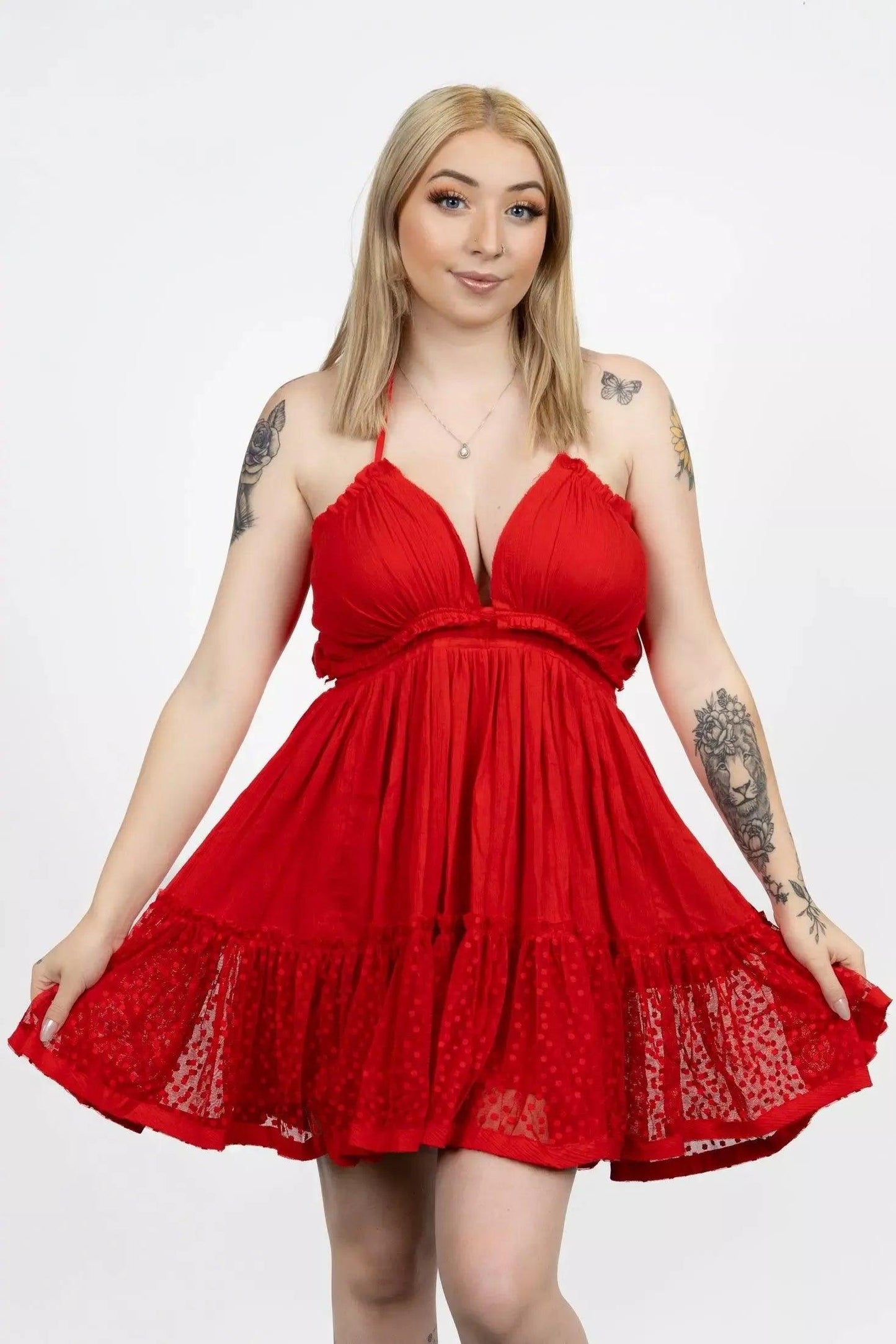 Halter Open Back Dress