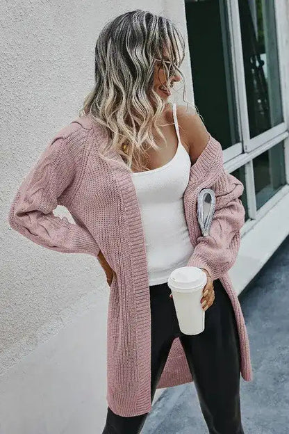 Knit Long Sleeves Cardigan