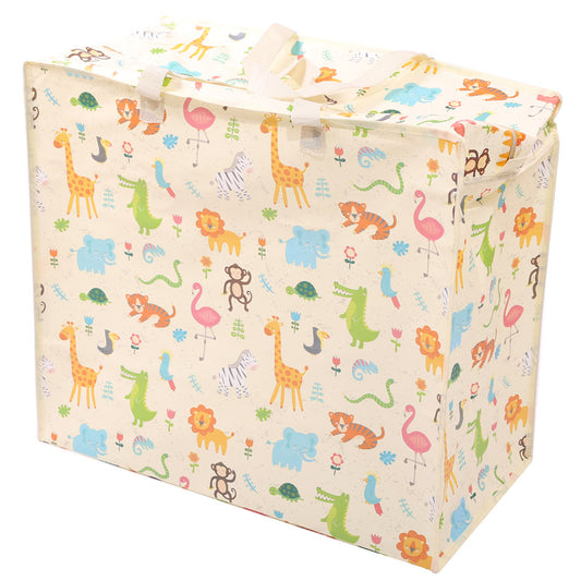 Fun Practical Laundry & Storage Bag - Zoo Design