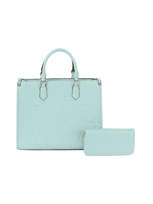 Monogram tote bag and purse set