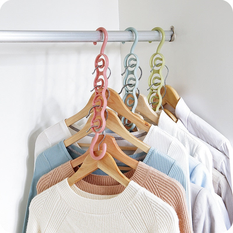 Multi port Support Circle Clothes Hanger Clothes