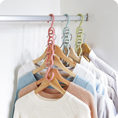 Multi port Support Circle Clothes Hanger Clothes