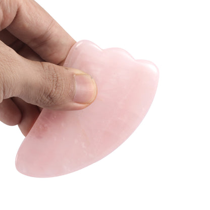 Pro Natural Rose Quartz Gua Sha Board Massage pad
