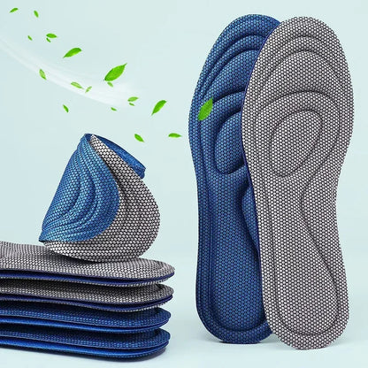 4Pcs Memory Foam Orthopedic Insoles for Shoes Antibacterial