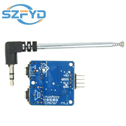 TEA5767 FM Stereo Radio Module For 76-108MHZ With Free Cable Antenna