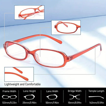 [Blue Light Glasses] Blue Light Blocking Rectangle Glasses for Women |