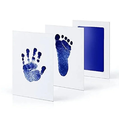 2/4pc Baby Handprint Footprints Ink Pads Safe Non-toxic No-Touch Skin