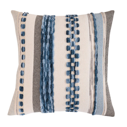 Boho Striped Chenille Throw Pillowcases Square