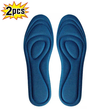 4Pcs Memory Foam Orthopedic Insoles for Shoes Antibacterial