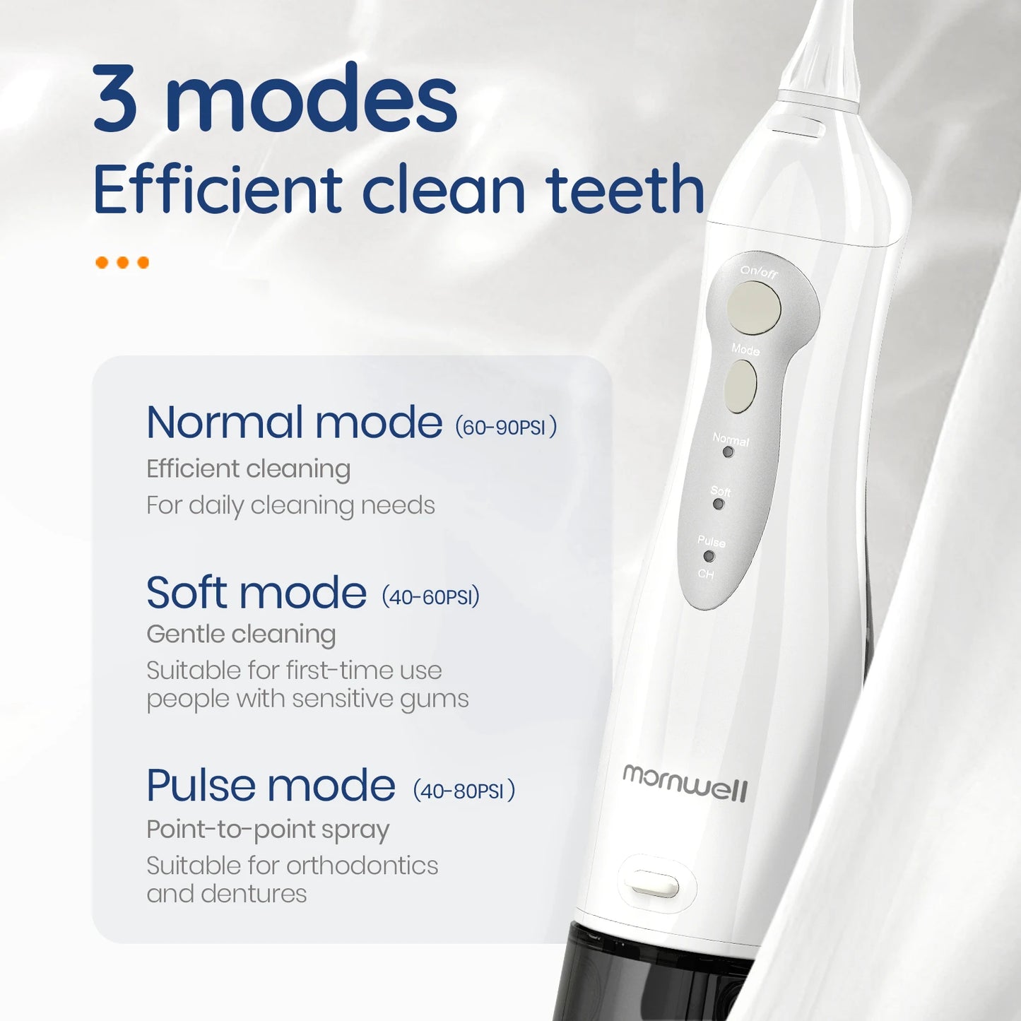 Oral Irrigator D52 Portable Dental Water Flosser USB Rechargeable