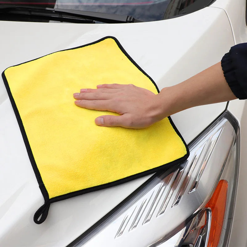 Car Wash Towel Absorbent Coral Fleece Car Towel High-density Dual