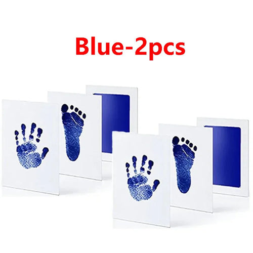2/4pc Baby Handprint Footprints Ink Pads Safe Non-toxic No-Touch Skin