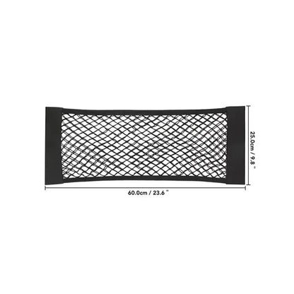 1pc Universal Car Storage Bag Double Mesh Trunk Storage Net, Car