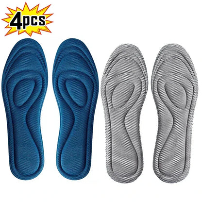 4Pcs Memory Foam Orthopedic Insoles for Shoes Antibacterial
