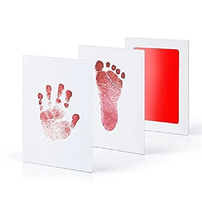 2/4pc Baby Handprint Footprints Ink Pads Safe Non-toxic No-Touch Skin