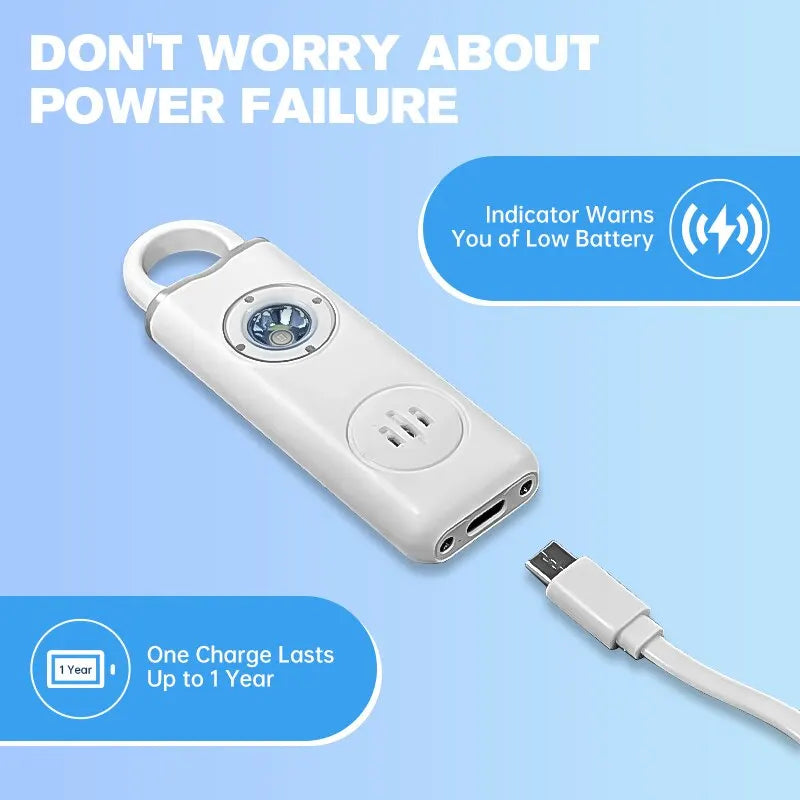 Personal Safety Siren Alarm for Women 130dB Siren Strobe & Key Chain 3