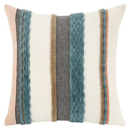 Boho Striped Chenille Throw Pillowcases Square