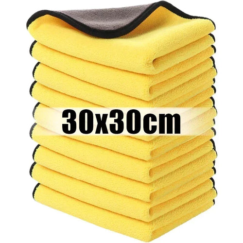 Car Wash Towel Absorbent Coral Fleece Car Towel High-density Dual