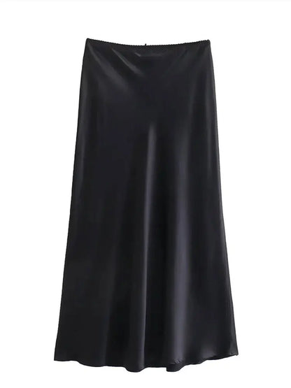 Mooyufon Women Fashion 2024 Spring New Satin Texture Bow Decoration