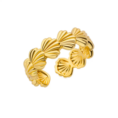 316L Stainless Steel Rings for Women Gold Color Never Fade Luxury