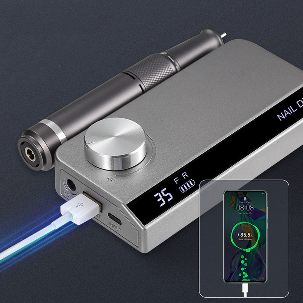 35000RPM Rechargeable Nail Drill Manicure Machine Nail Salon Equipment