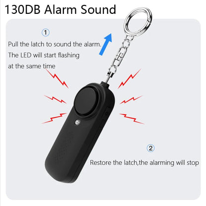 130db Protect Alert Personal Defense Siren Anti-attack Security for