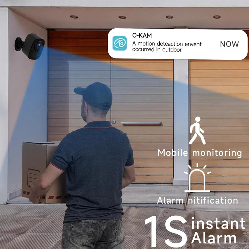 Security Cameras Wireless Outdoor, 2K Battery Powered WiFi Camera AI