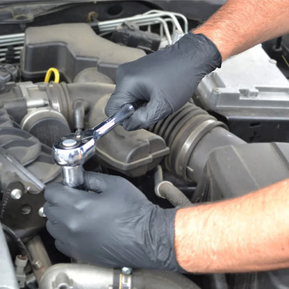 100/50/20PCS Black Nitrile Gloves Disposable Thick Powder Free