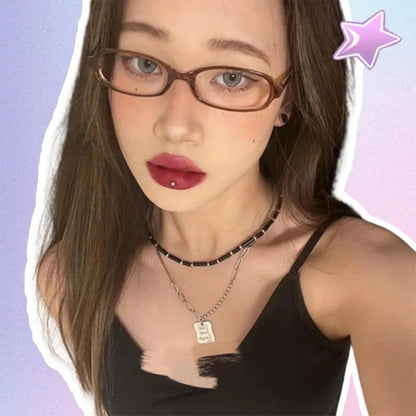 [Blue Light Glasses] Blue Light Blocking Rectangle Glasses for Women |