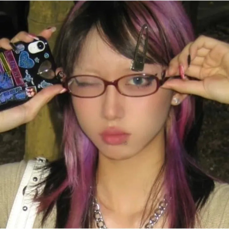 [Blue Light Glasses] Blue Light Blocking Rectangle Glasses for Women |