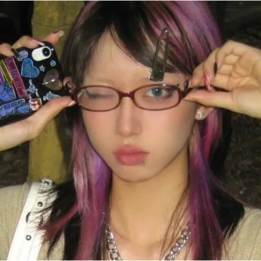 [Blue Light Glasses] Blue Light Blocking Rectangle Glasses for Women |