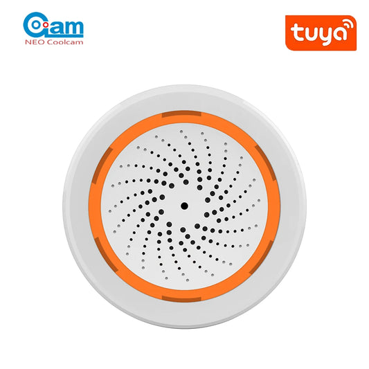 Coolcam Tuya Zigbee Smart Siren Alarm For Home Security with Strobe