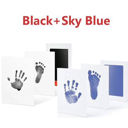 2/4pc Baby Handprint Footprints Ink Pads Safe Non-toxic No-Touch Skin