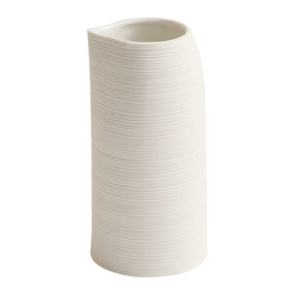 Minimalist Textured Ceramic Cup – 245ml White Modern Drinkware