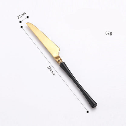 304 Stainless Steel Steak Cutlery Set - Knife, Fork, Spoon & Coffee Sp