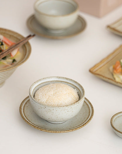 Japanese-Style Ceramic Dinnerware Set for Two – 9 Items Natural Glaze