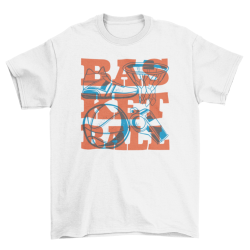 Basketball sport equipment t-shirt