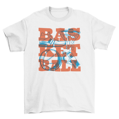 Basketball sport equipment t-shirt