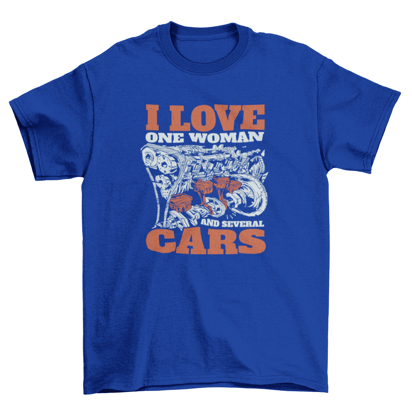Car engine equipment t-shirt