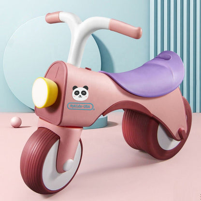 MyKids-USA 5-in-1 Musical Balance Bike – Wide Wheels, Lights &